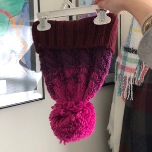 Colorful Puffball Hat